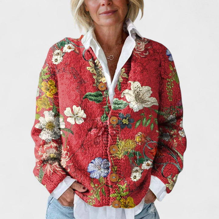 Clara™ | Cárdigan elegante con diseño floral