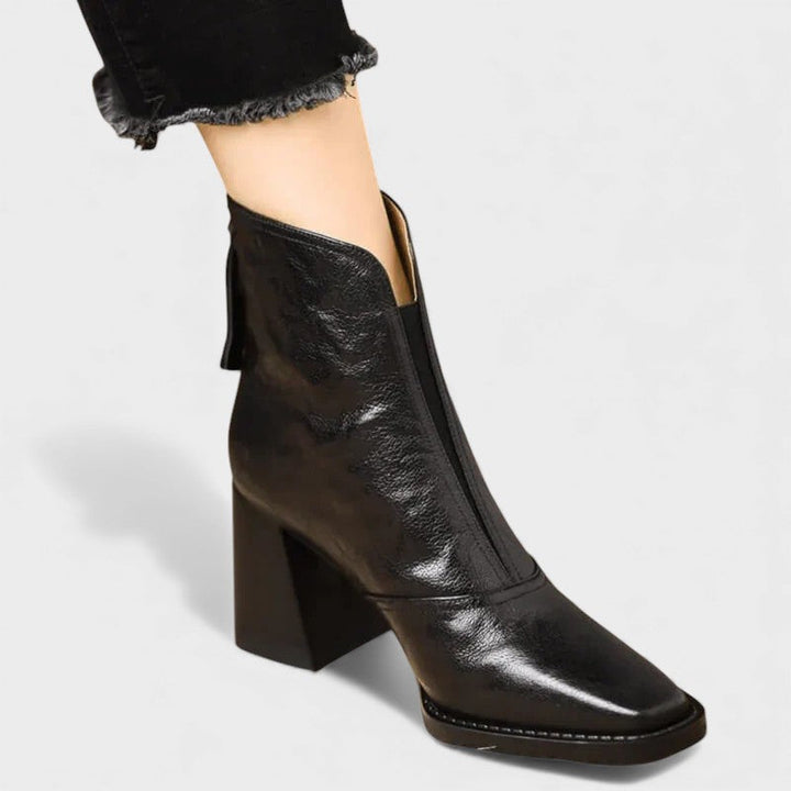 Isabel™ | Botines de cuero cómodos de caña al tobillo