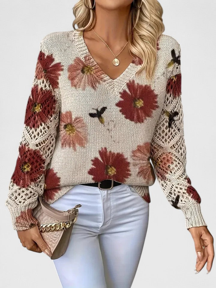 Antonia™ | Jersey elegante con estampado floral