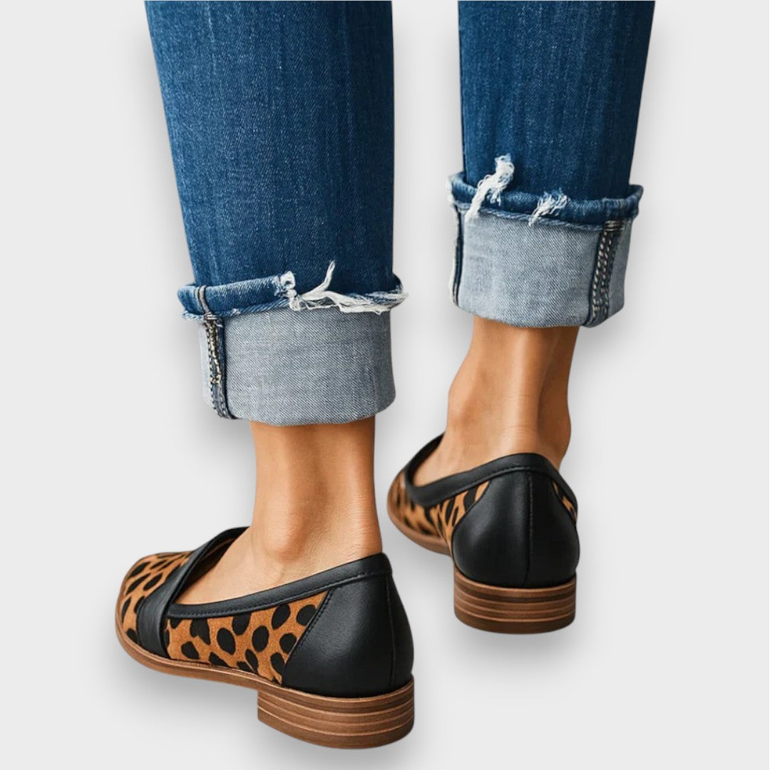 Lorena™ | Mocasines ortopédicos de cuero