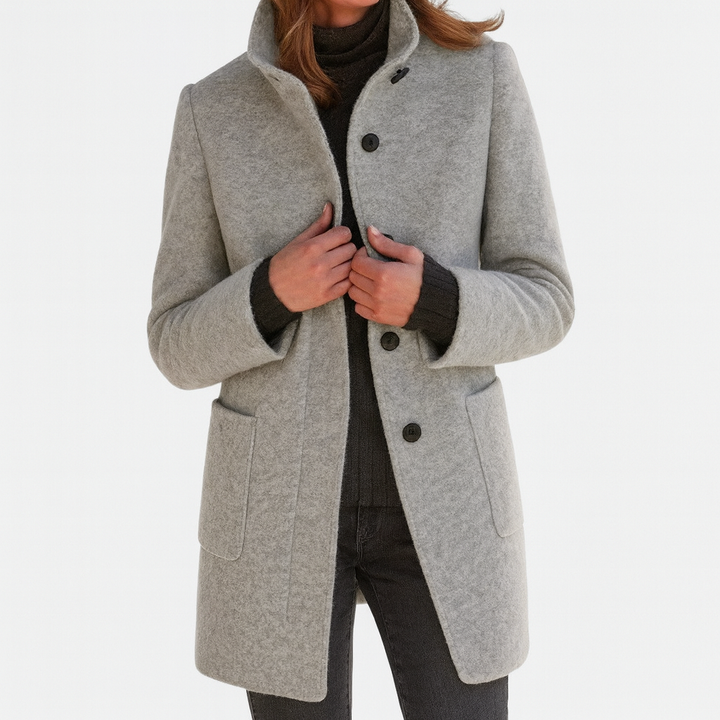 Soledad™ | Abrigo elegante con cuello alto
