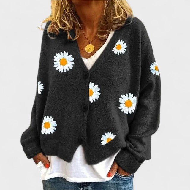 Teresa™ | Cárdigan con bordado floral