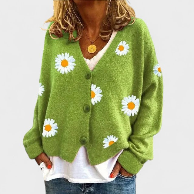Teresa™ | Cárdigan con bordado floral