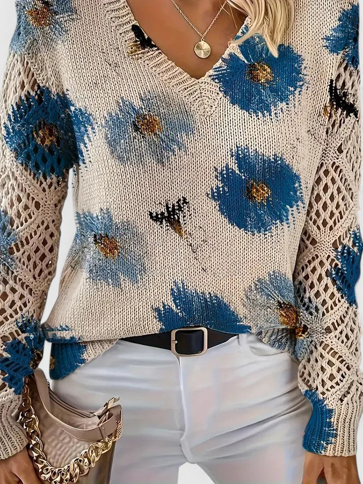 Antonia™ | Jersey elegante con estampado floral
