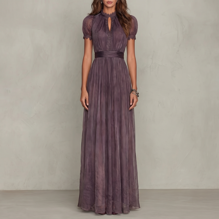 Ashley | Vestido Maxi de Chifón Vintage Elegante