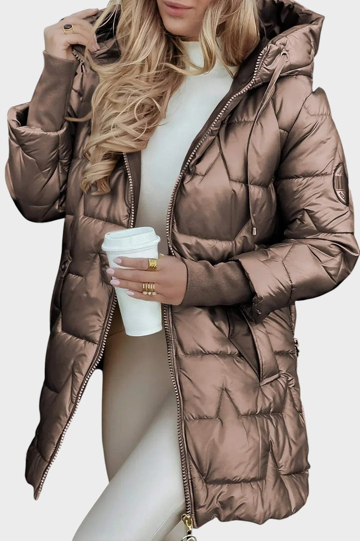 Carmen™ | Abrigo de invierno elegante con capucha