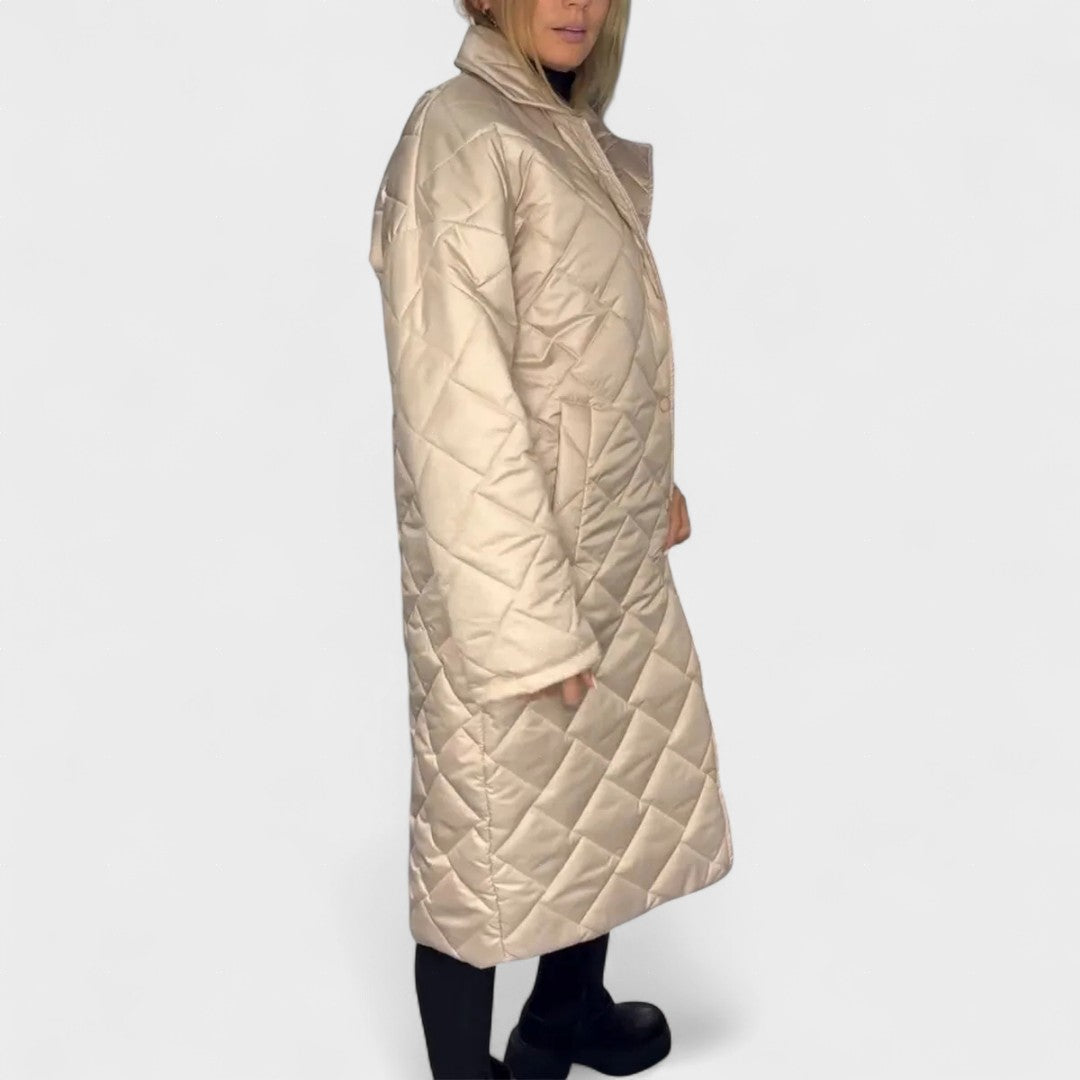 Isela™ | Abrigo reversible con forro de leopardo elegante